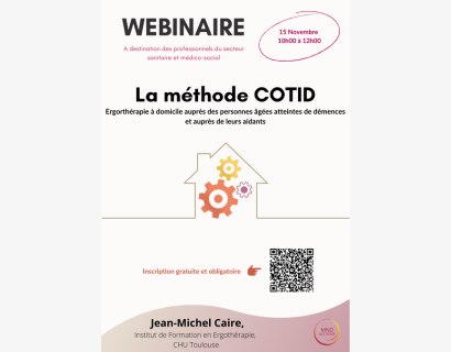 webinaire méthode COTID ergothérapie à domicile personnes âgées démences aidants