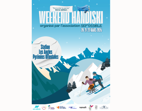 remonte la pente handisport ski les angles Pyrénées