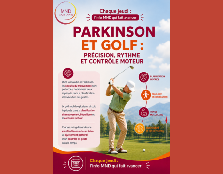 info du jeudi, MND, golf, parkinson 