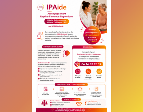 Reprise annonce diagnostique IPAide parkinson SEP